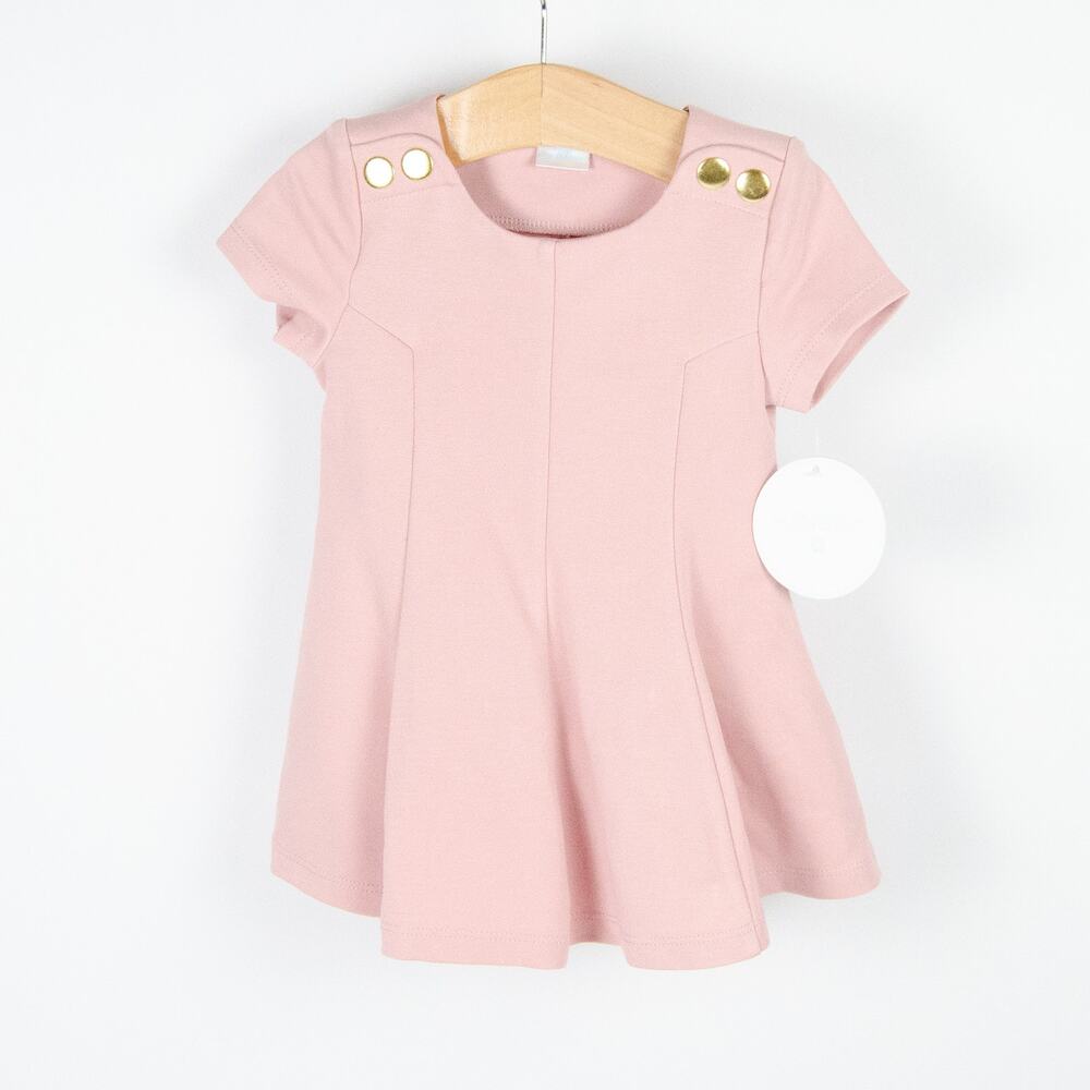 NEW Edgehill Collection Stretch Fit and Flare Party Dress Rose Pink‎ Baby 12m